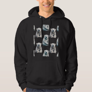Veste À Capuche Design Motif animal de l'ours polaire