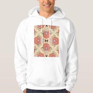 Veste À Capuche Design vintage fleuri et transparent pour motif.