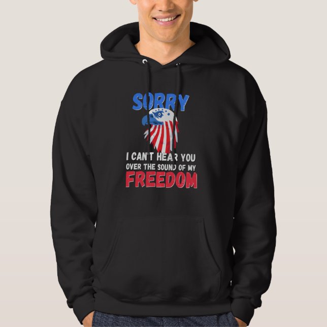 Veste À Capuche Désolé De Vous Entendre Parler De Ma Liberté (Devant)