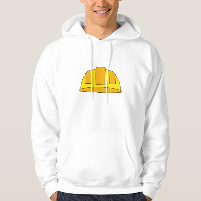 Veste À Capuche Dessin animé de casque jaune (Devant)