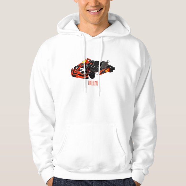 Veste À Capuche dessin animé de Kart racing (Devant)