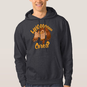 Veste À Capuche Dessin de chouette de dessin animé insouciant et d