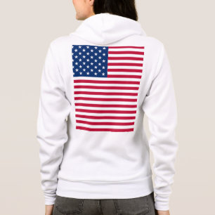 Veste À Capuche Dessin de fierté de drapeau américain USA
