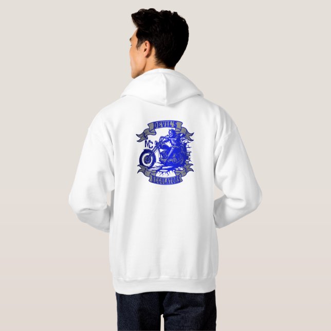 Veste À Capuche Dessin de Hoodie Devils Regulators Hommes LG (Dos entier)