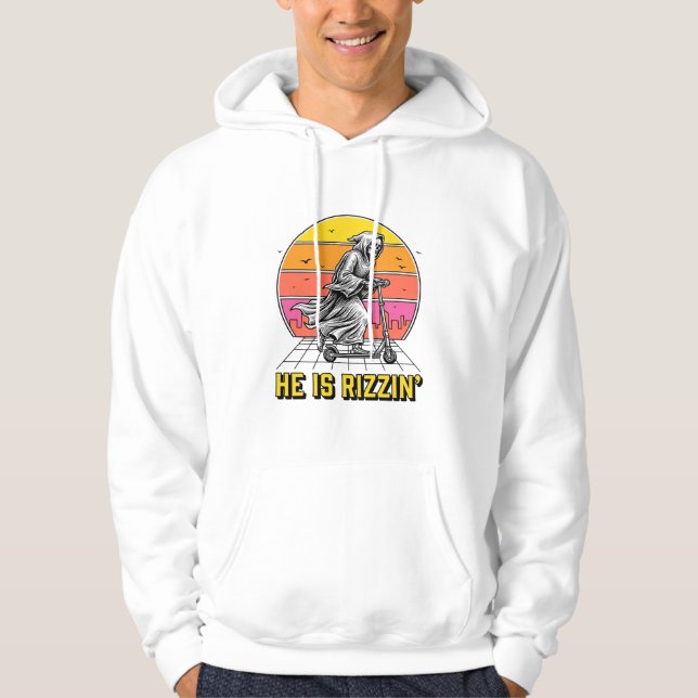 Veste À Capuche Dessin de T-shirt de scooter de moissonneur drôle  (Devant)