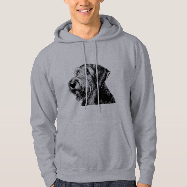 Veste À Capuche Dessin d'Otterhound (Devant)