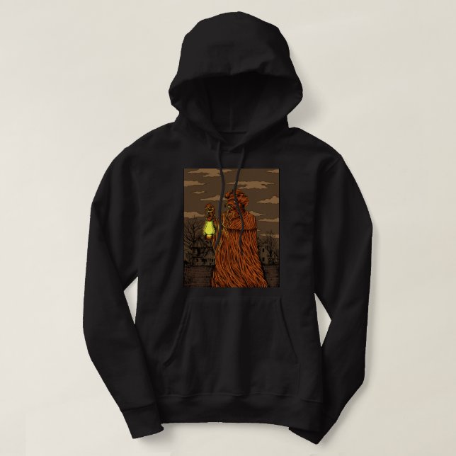 Veste À Capuche Dessin dystopique d'un médecin de la peste (Design devant)