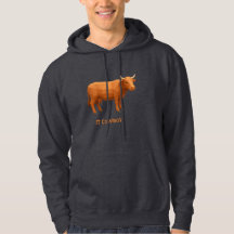 Dessin géométrique Vache brun rouge