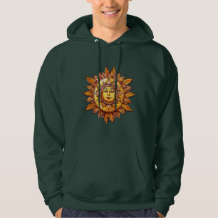 Veste À Capuche Dessin Soleil réaliste - Illustration Soleil vivan