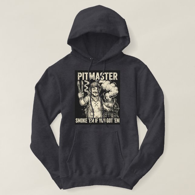 Veste À Capuche Dessinateur de fumée de Pitmaster si vous les avez (Design devant)