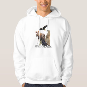 Veste À Capuche Dessus à capuchon de la faune d'Alaska