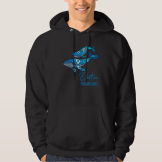 Veste À Capuche Destin Florida Baleine Retro Thème Famille Vacance