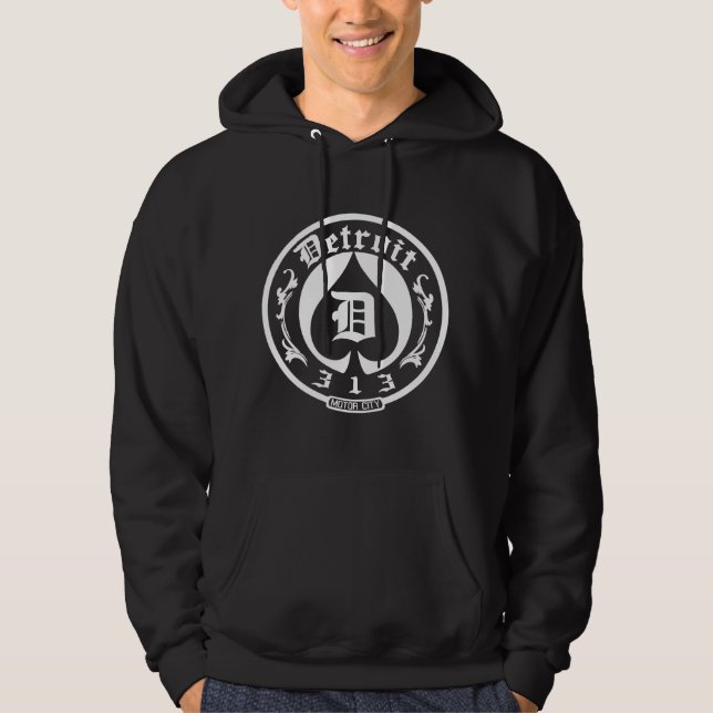 Veste À Capuche Detroit 313 - Ville de moteur (Devant)