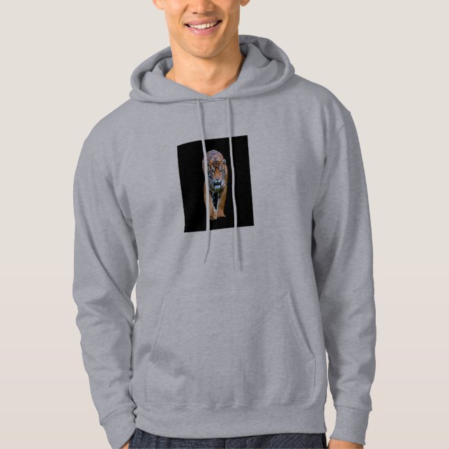 Veste À Capuche Deux côtés Imprimer Marche Tiger Modèle Hommes (Devant)
