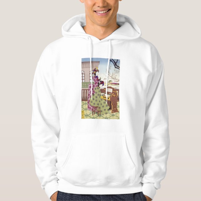 Veste À Capuche Deux dames japonaises, C1890 (Devant)