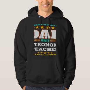Veste À Capuche Deux titres Papa et professeur d'astronomie Je les