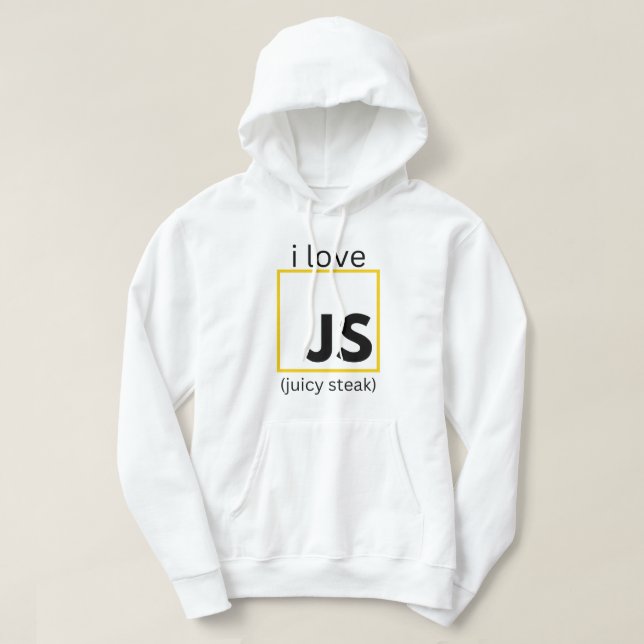 Veste À Capuche développeur web programmation amusante JavaScript (Design devant)