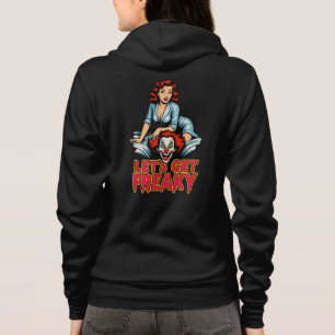 Veste À Capuche Devenons Fous – Rétro Pin-Up & Clown Flippant