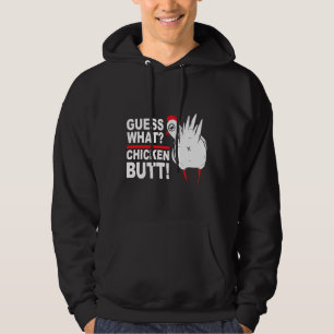 Veste À Capuche Devinez ce que le poulet mais dire