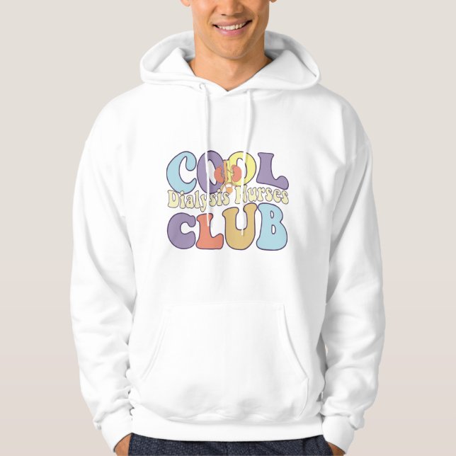 Veste À Capuche Dialyse cool Nurse Club RN Néphrologie (Devant)
