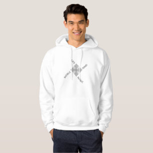 Veste À Capuche Diamant Gris Argent & Mots Positifs