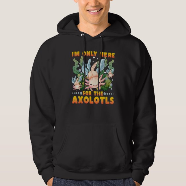 Veste À Capuche Dictons d'amphibiens Axolotl 2 (Devant)