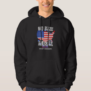 Veste À Capuche Dieu bénisse l'Amérique sauf Mississippi Sarcasme