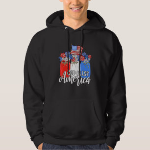 Veste À Capuche Dieu bénit l'Amérique Mason Jar Christian