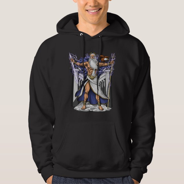 Veste À Capuche Dieu grec Zeus (Devant)