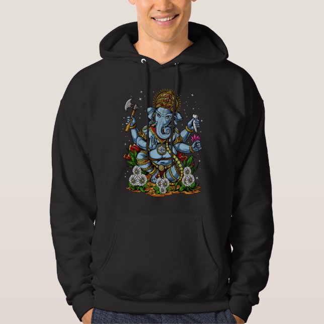 Veste À Capuche Dieu hindou Ganesha (Devant)