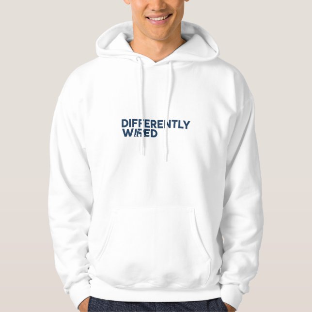 Veste À Capuche Différemment Câblé – Mois de la sensibilisation à  (Devant)
