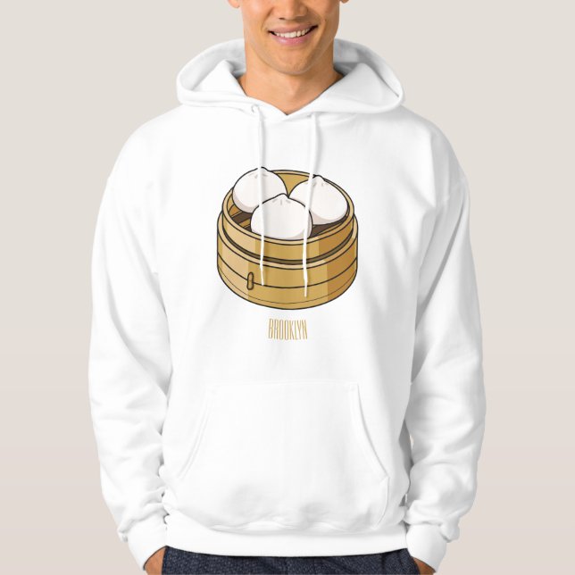 Veste À Capuche Dim sum dessin animé (Devant)