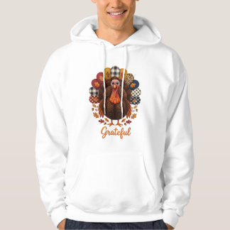 Veste À Capuche Dinde artisanale reconnaissante | Action de grâce