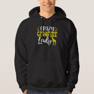 Veste À Capuche Dingue Giraffe Lady Amusante Giraffe Lover
