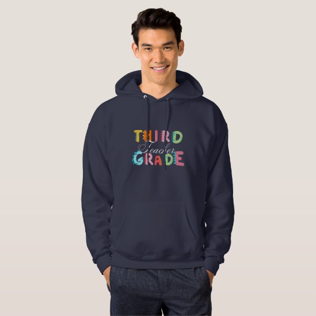 Veste À Capuche Dino 3ème GRADE Escadron élève école (Devant entier)