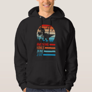 Veste À Capuche Dinosaur Awesome Depuis Juin 2017 Joyeux Anniversa