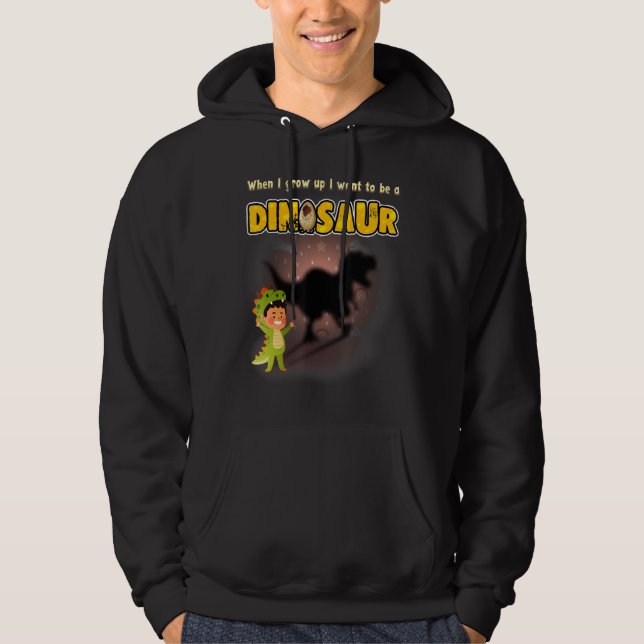 Veste À Capuche Dinosaure Drôle Rawrant Pour Le Volcan Dino Toddle (Devant)