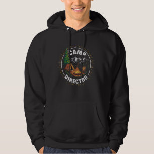 Veste À Capuche Directeur de camp rétro Camping Camp d'été Drôle d