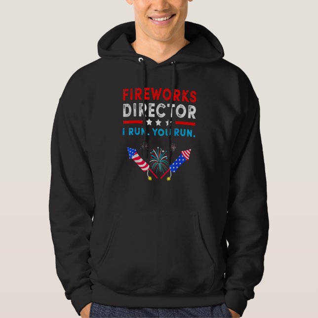 Veste À Capuche Directeur de Firework Technicien Je Vous Exécute 4 (Devant)