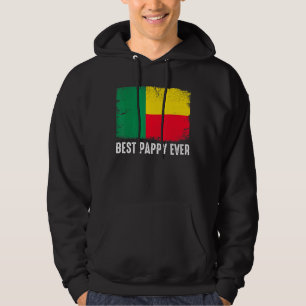 Veste À Capuche Distorsion Bénin Drapeau meilleur appy jamais patr