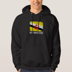 Veste À Capuche Distorsion Brunei Drapeau Meilleur Frère Jamais Pa