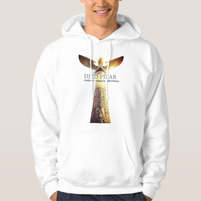 Veste À Capuche Djed Pillar Hoodie – Ancient Egyptian Stability Sy (Devant)