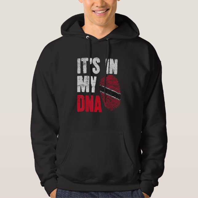 Veste À Capuche DNA Trini Tobago Trinité Drapeau Trinité Trinité P (Devant)