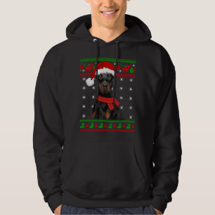Veste À Capuche Doberman Chien moche Sweater Noël Chien chiot Aime