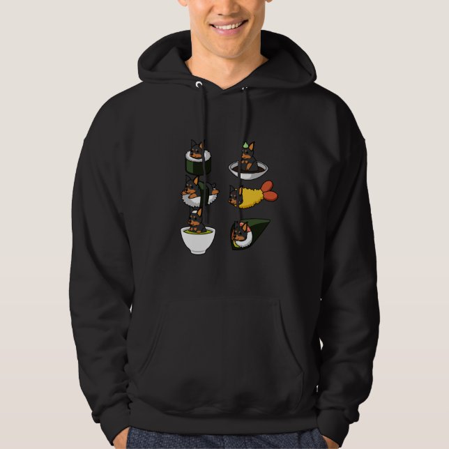 Veste À Capuche Doberman Japonais nourriture (Devant)