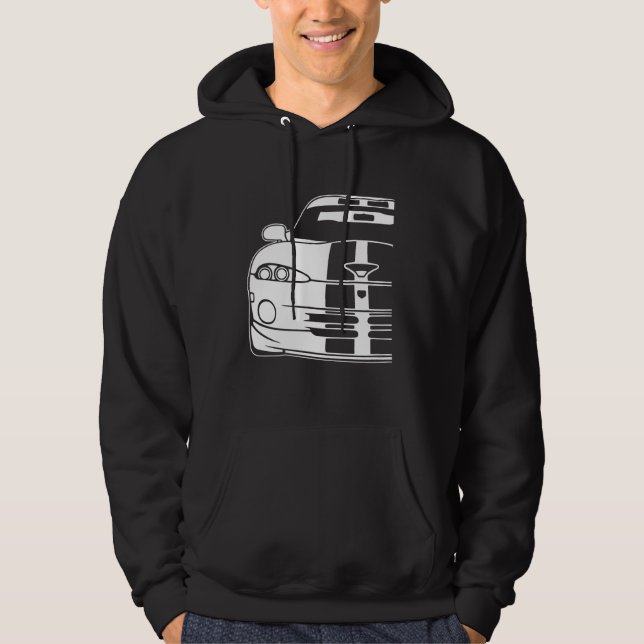 Veste À Capuche Dodge Viper 1996 Gts Rayures 1 (Devant)