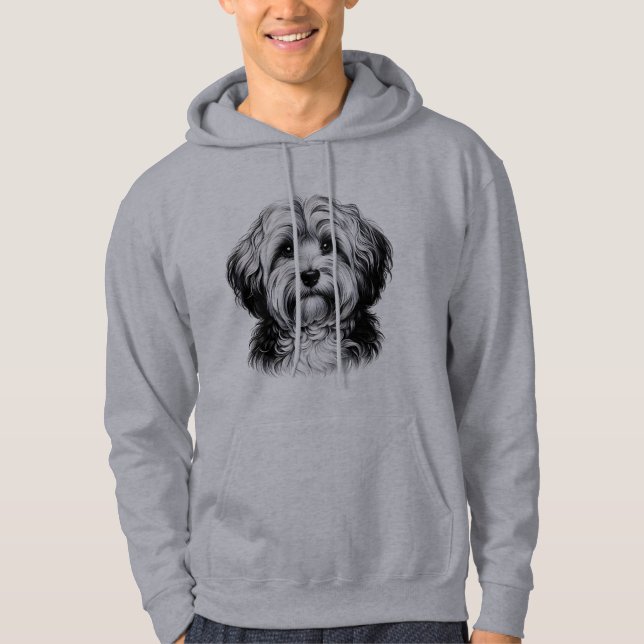 Veste À Capuche Dog Drawing (Devant)