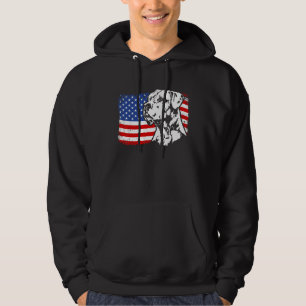 Veste À Capuche Dogo Argentino fière drapeau américain chien patri
