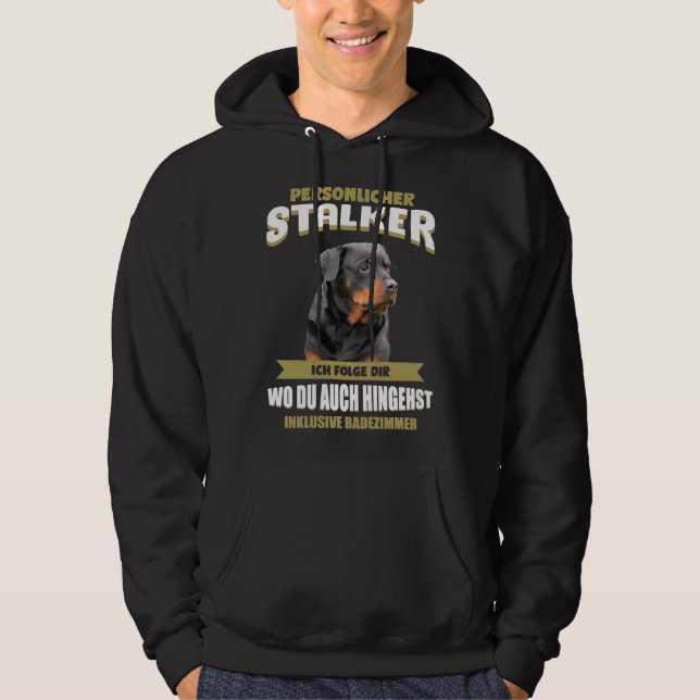 Veste À Capuche Doigt Rottweiler Rotti (Devant)
