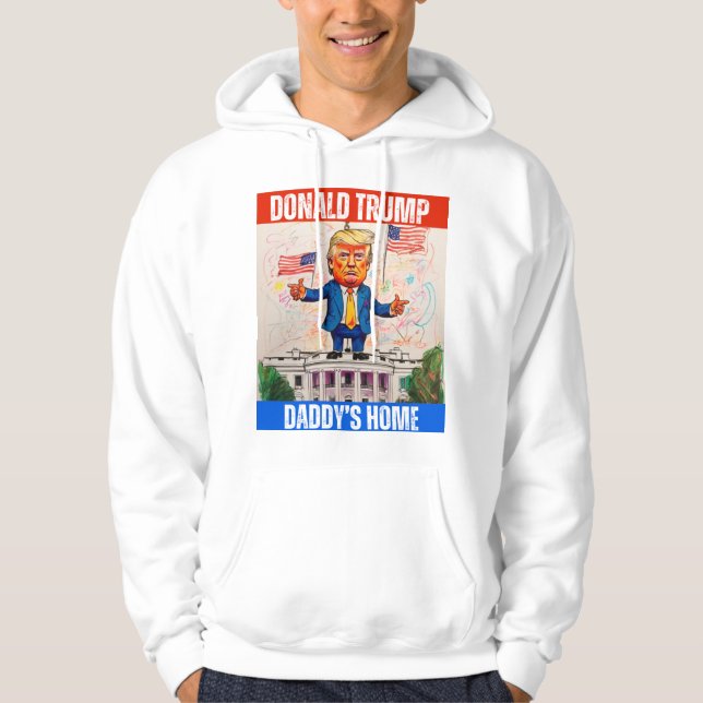 VESTE À CAPUCHE DONALD TRUMP - DADDY'S HOME (Devant)